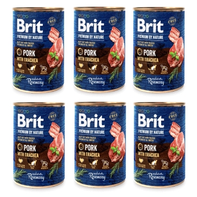 Brit Premium by Nature 6 x puszka 400g wieprzowina